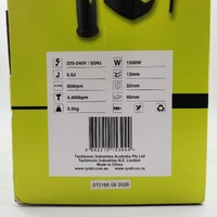 Ryobi RSDS1500-K 1500W SDS+ Corded Rotary Hammer Drill Kit Case & Accessories