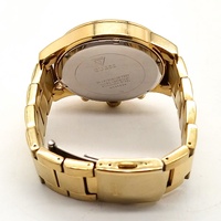 Guess W0668G8 Atlas Gold Stainless Steel Chronograph Black Dial Mens Watch