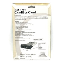 Legacy IEEE 1394 FireWire 2-Port CardBus PCMCIA Laptop Adapter Card