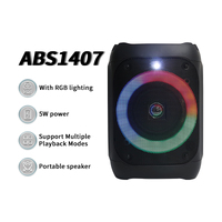 NEW Bluetooth ABS1407 Portable Party Speaker with RGB Lighting by SING-E
