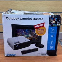 LASER PJT-BYCBL-040 1080P Outdoor Cinema Bundle 144 Inch Screen
