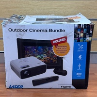 LASER PJT-BYCBL-040 1080P Outdoor Cinema Bundle 144 Inch Screen