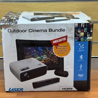 LASER PJT-BYCBL-040 1080P Outdoor Cinema Bundle 144 Inch Screen