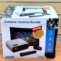LASER PJT-BYCBL-040 1080P Outdoor Cinema Bundle 144 Inch Screen