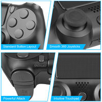DoubleShock 4 Wireless Controller Compatible for PS4 PlayStation 4 Gamepad [Colour: Black]