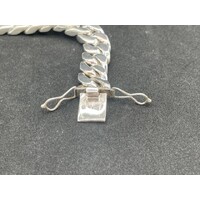 Mens 925 Sterling Silver 100g Chunky Curb Link Bracelet (New)