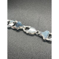 Mens 925 Sterling Silver Figaro Link Necklace (NEW)