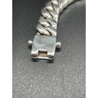 Mens 925 Sterling Silver Curb Link Bracelet (New)