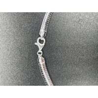 Ladies 925 Sterling Silver Snake Link Necklace NEW