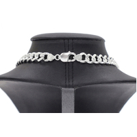 Necklace Chain Sterling Silver 925 solid Heavy Curb Link  61cm 99 Grams NEW
