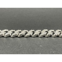 Unisex 925 Sterling Silver Iced Cuban Link Bracelet (NEW)