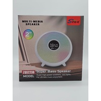 Night Light Digital Clock Super Bass Wireless Bluetooth Speaker Colourfull RGB light NEW