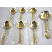 Coronet 7-Piece Collection 24 Karat Gold Cutlery Set