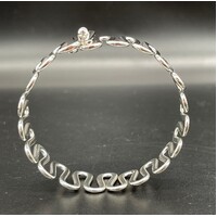 Ladies Sterling Silver Wave Bangle (Brand New)
