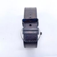 Carre Men’s Watch Analog Quartz Black Dial with Brown Leather Strap