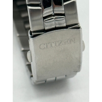 Citizen Quartz WR 50 Silver Dial Day Date Function Stainless Steel Men's Watch 