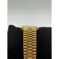 Oroton Quartz ORG-300 Swiss Movement All Gold Analog Vintage Watch Rare