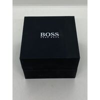 Hugo Boss Men's Essential 40mm Black Leather Band Steel Watch (Pre-Owned)