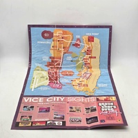 Grand Theft Auto Vice City PS2 Game Complete Tourist Guide Map Poster