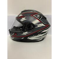 Kabuto Aeroblade-5 ECE 22-05 Black/Red/Grey Size Large 58-59cm Bargy Design Helmet (Pre-owned )