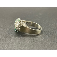 Ladies 18ct White Gold Gemstone Ring