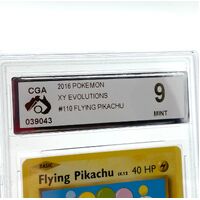CGA Pokémon #110 XY Evolutions Flying Pikachu Mint 9 (Pre-owned)