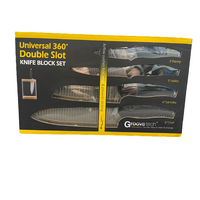 GrooveTech Universal 360 4 Knife Block Set (NEW)