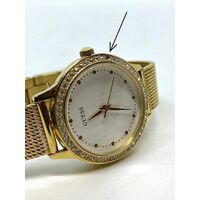 Guess Ladies Chelsea W0647L7 Gold Mesh Bracelet Watch (Pre-Owned)