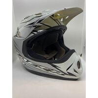 RXT Racer II 2013 White Gunmetal Antman Design Large Helmet (Pre-Owned)