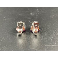Ladies 9ct White Gold Clip On Earrings Elegant Comfortable Fine Jewellery