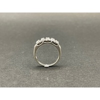 Ladies 9ct White Gold Cubic Zirconia Ring