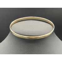 Ladies Solid 15 grams 9ct Yellow Gold Round Bangle Fine Jewellery