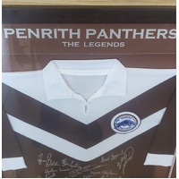 Penrith Panthers Limited Edition Signed Legends Jersey Framed 49 of 500