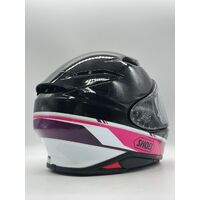 Shoei NXR2 Nocturne TC-7 Full Face Motorcycle Helmet Black/Pink Protective Gear