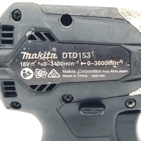 Large View Makita DTD153 18V Li-ion Cordless Brushless Impact Driver Skin Only