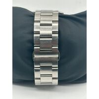 Orologio All Stainless Steel Men’s Watch 10 ATM Water Resistant Silver Band