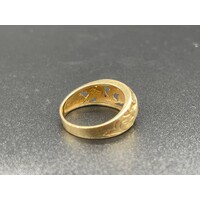 Ladies 14ct Yellow Gold Pattern Design Ring Fine Jewellery 