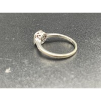 Ladies 10ct Solid White Gold Diamond Ring Fine Jewellery Sparkling Diamonds