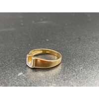 Ladies Solid 9ct Yellow Gold Letter U Ring Fine Jewellery 2.9 Grams Size UK O