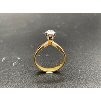 Ladies 18ct Yellow Gold Diamond Ring (Pre-Owned)