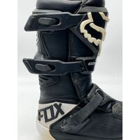 Fox Racing Comp MX Boots Youth Size Y4 Black White (Pre-owned)