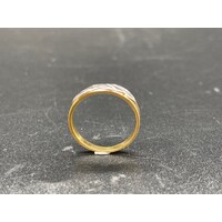 Ladies 18ct Yellow & White Gold Ring (Pre-Owned)