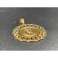 Ladies 18ct Yellow Gold Religious Pendant (Pre-Owned)