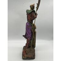Egyptian Style Undead Knight with Glaive and Skull Shield Collectable Statue