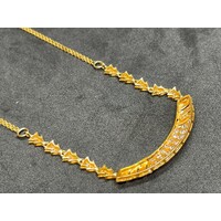 Ladies 21ct Yellow Gold Fancy Link Necklace (Pre-Owned)