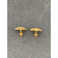 Ladies 21ct Yellow Gold Earrings (Pre-Owned)