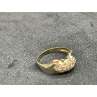 Ladies 14ct Yellow Gold CZ Ring (Pre-Owned)
