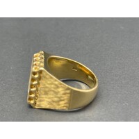 Mens 18ct Yellow Gold Diamond Ring (Pre-Owned)