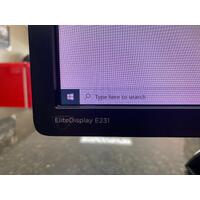 HP EliteDisplay E231 23” Monitor with Power Lead and Display Port (Pre-owned)