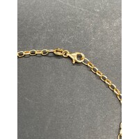 Ladies 9ct Yellow Gold Oval Belcher Bracelet (Pre-Owned) Link
